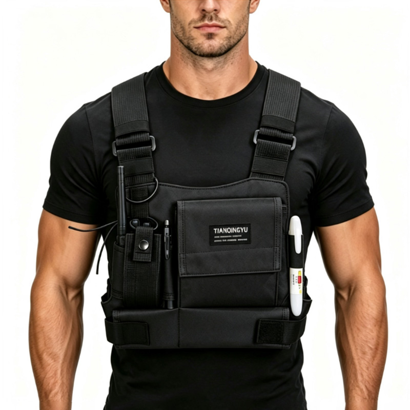 Canvas Backpack Casual - 軽量ランニングベストバックパック アウトドアサイクリングバッグ メンズ ハイキング マラソン チェストリグバッグ