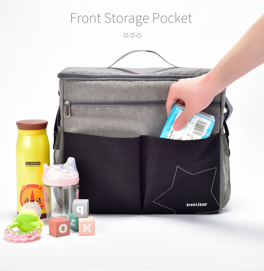 インスラー大容量ベビーおむつバッグ屋外旅行ママバッグベビーカ - Backpack Diaper Bag のレビューと価格
