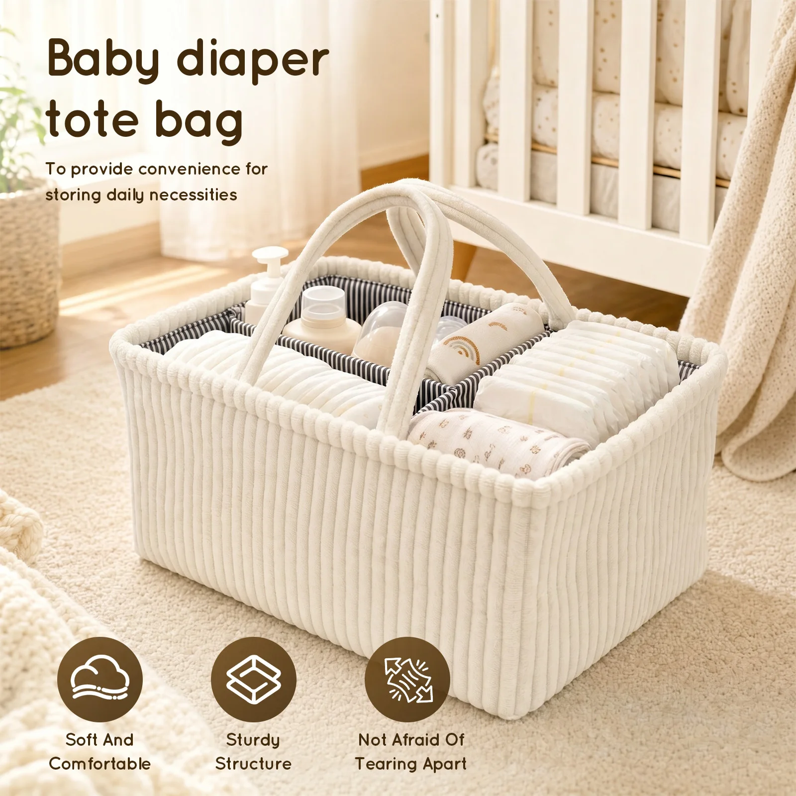 ベビーおむつ収納オーガナイザー 折りたたみ式おむつ替え収納  - Backpack Diaper Bag のレビューと価格