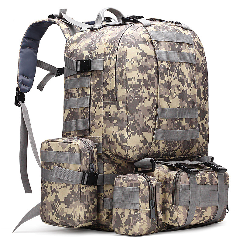 50L アウトドアバックパック多機能スポーツ MolleTa - Rucksack Military Style のレビューと価格